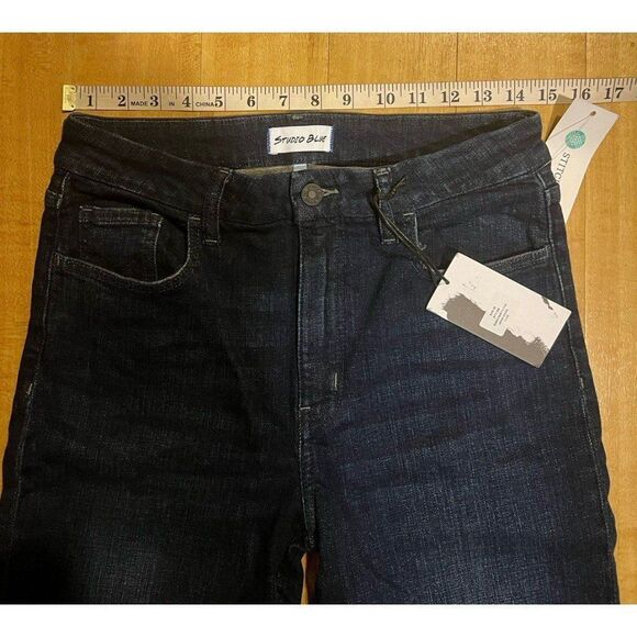 Studio Blue NWT Livid Wash Boot Cut Flare Denim Jean Boho Western Retro 70s Chic - Picture 7 of 10